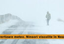 Cod PORTOCALIU de vânt și ninsori viscolite în Neamț